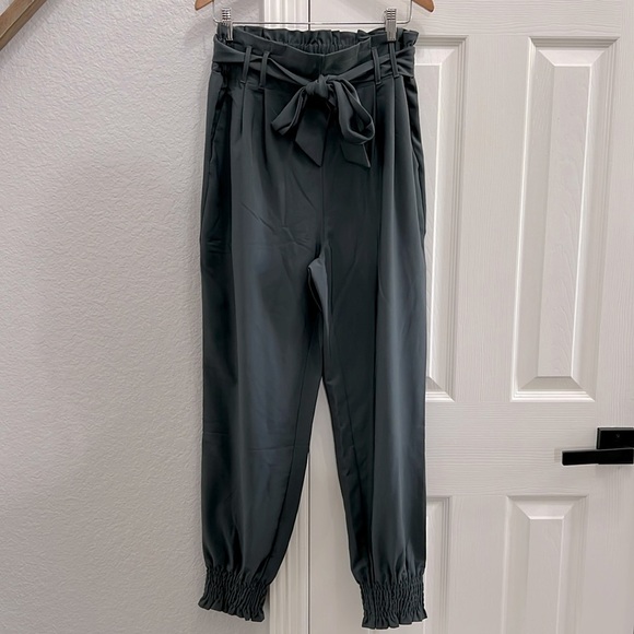 Grace Karin dark gray high‎ waisted pants size medium - Picture 1 of 7